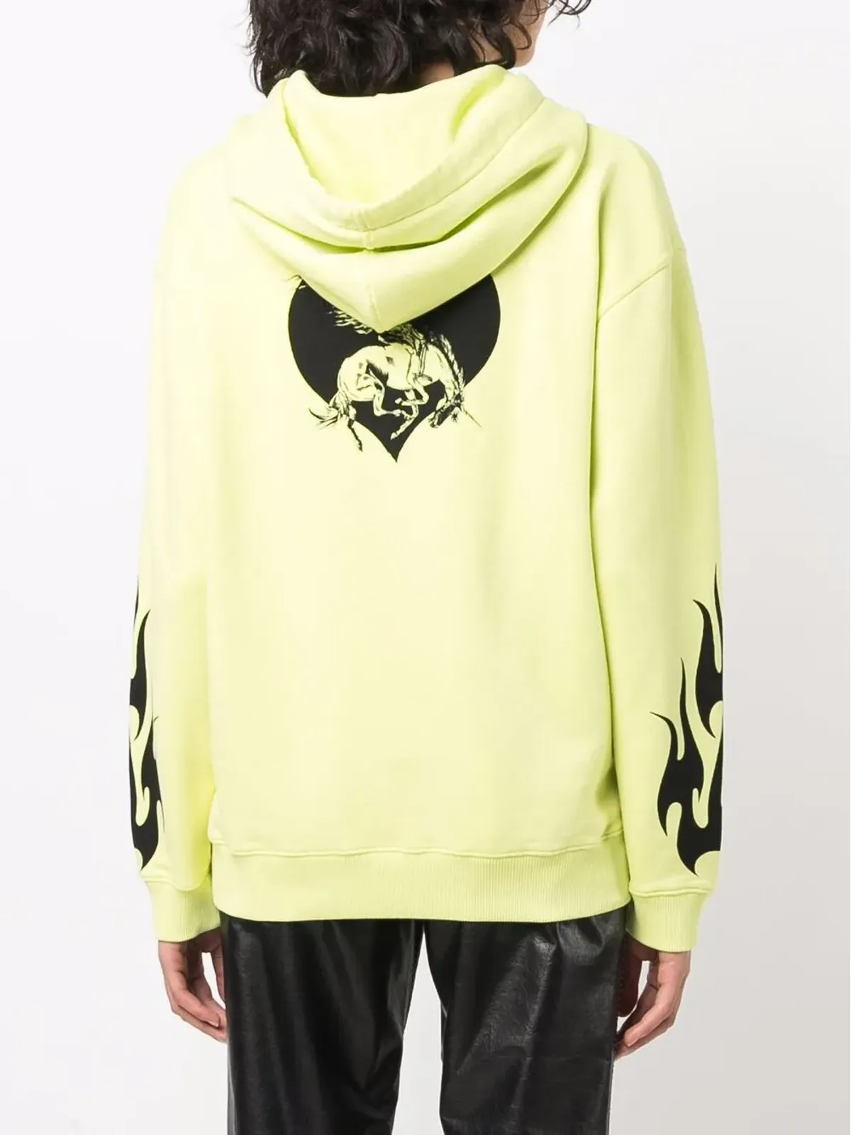 Givenchy Sacred Heart print drawstring hoodie - Yellow - 画像4
