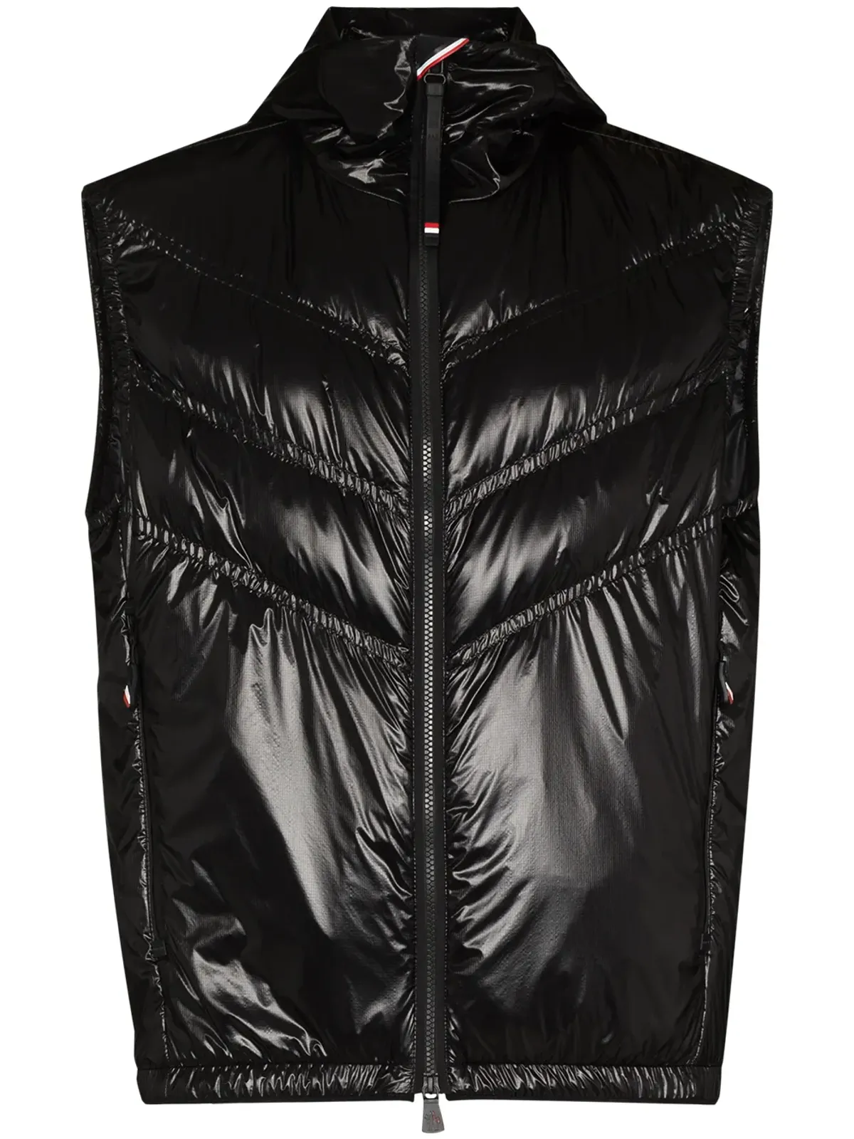 Moncler Grenoble chevron-quilted padded gilet - Black - 画像1