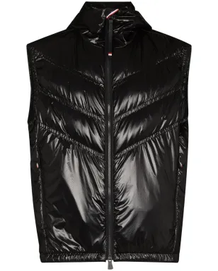 Moncler Grenoble chevron-quilted padded gilet - Black - サムネイル1