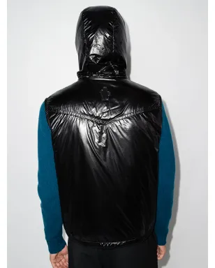 Moncler Grenoble chevron-quilted padded gilet - Black - サムネイル3