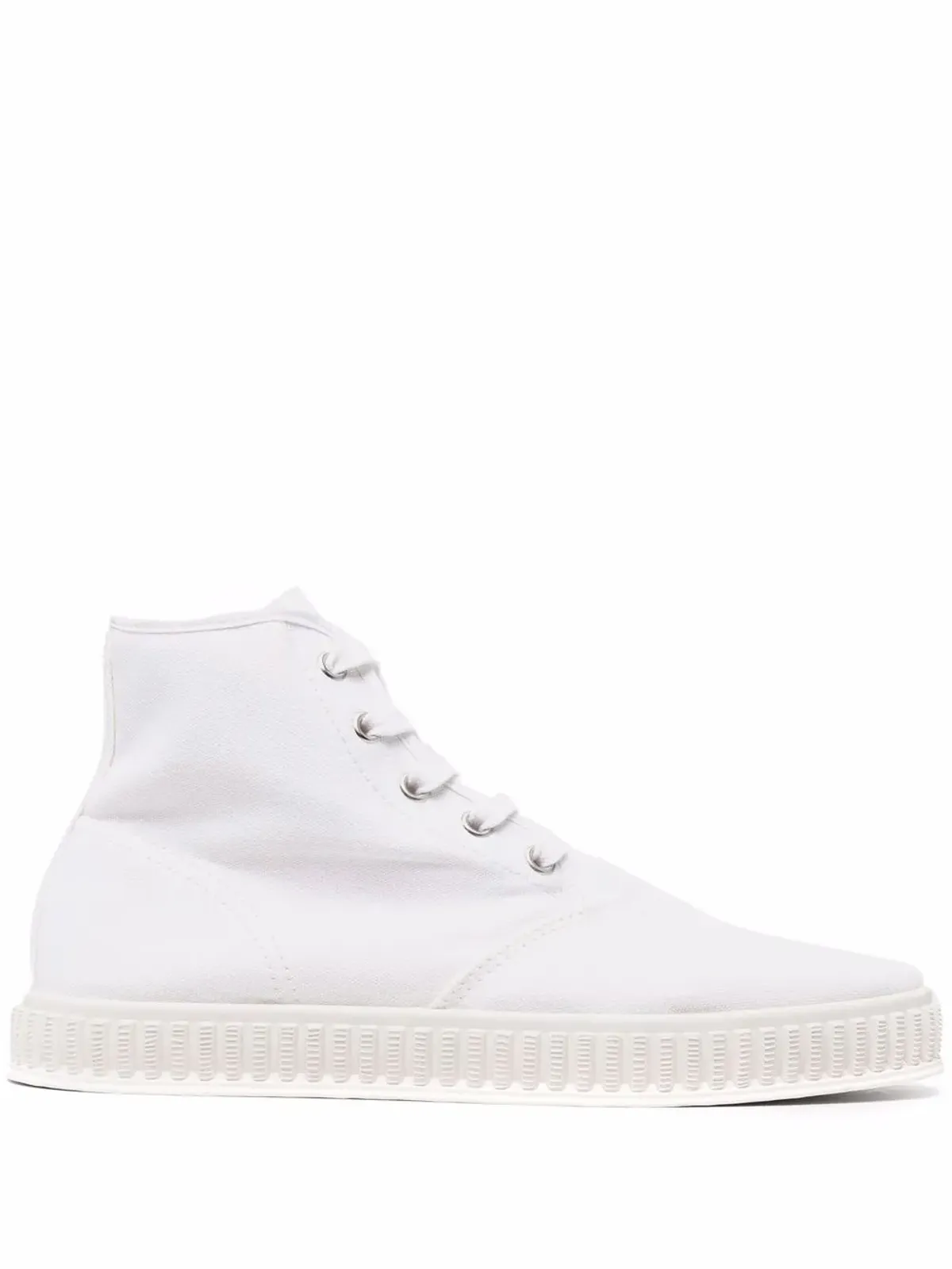 Maison Margiela ハイトップ コットン スニーカー ホワイト - 画像1