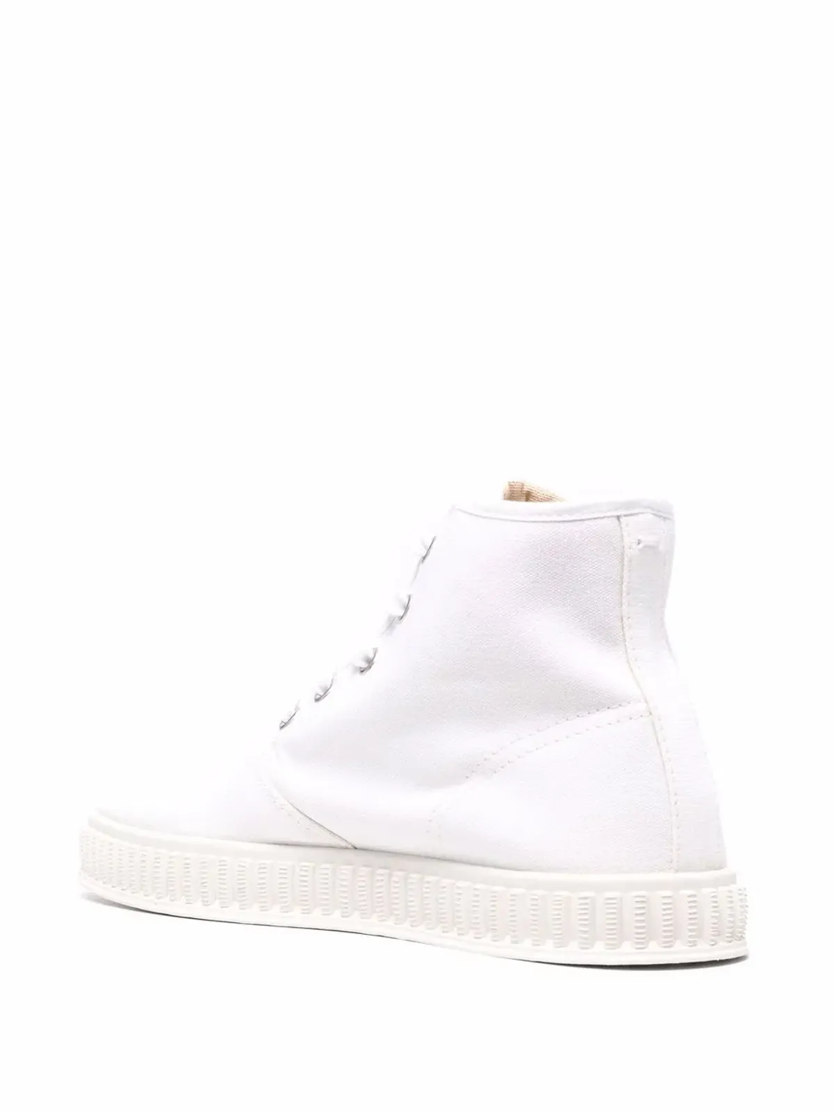 Maison Margiela ハイトップ コットン スニーカー ホワイト - 画像3