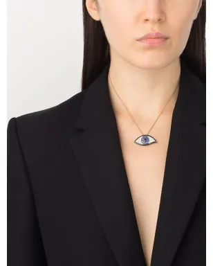 Monan 18kt ローズゴールド サファイアとダイヤモンド ネックレス - サムネイル2