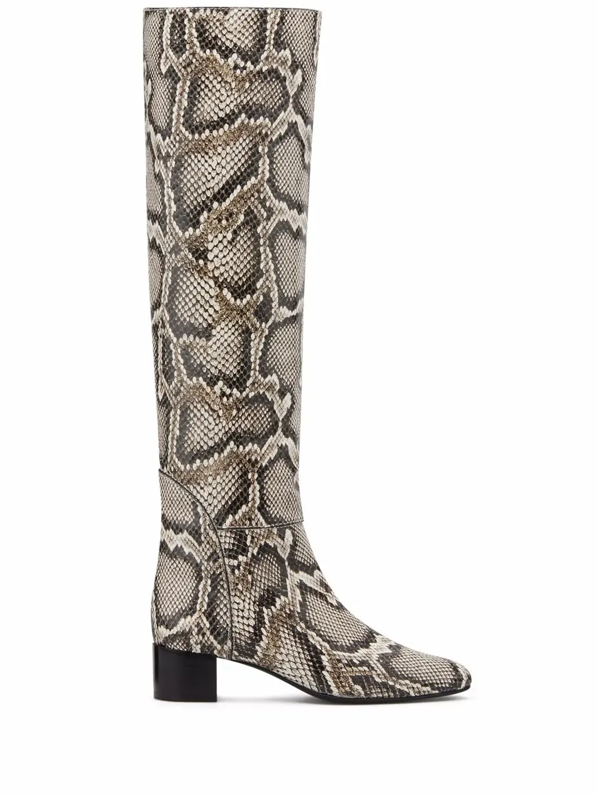 Giuseppe Zanotti Doreen 蛇柄風ブーツ ブラウン - 画像1