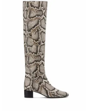 Giuseppe Zanotti Doreen 蛇柄風ブーツ ブラウン - サムネイル1