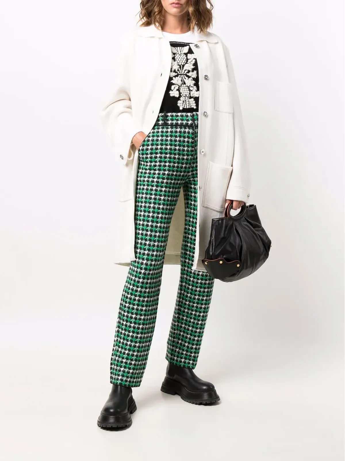 Barrie シングルブレスト カシミヤ混紡コットン コート - 画像2