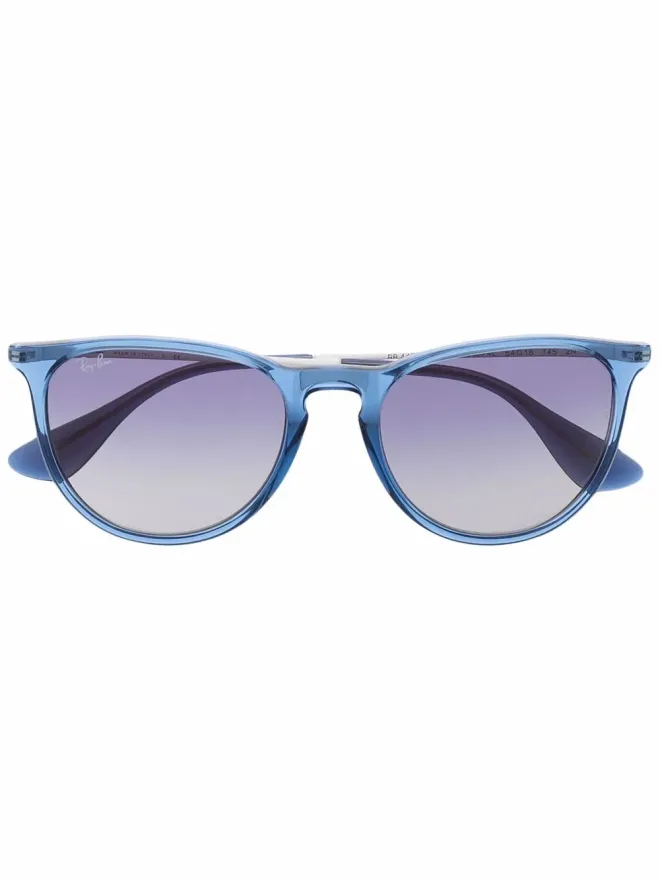 Ray-Ban Ray-Ban 透明なスクエアフレーム サングラス - ブルーの商品画像
