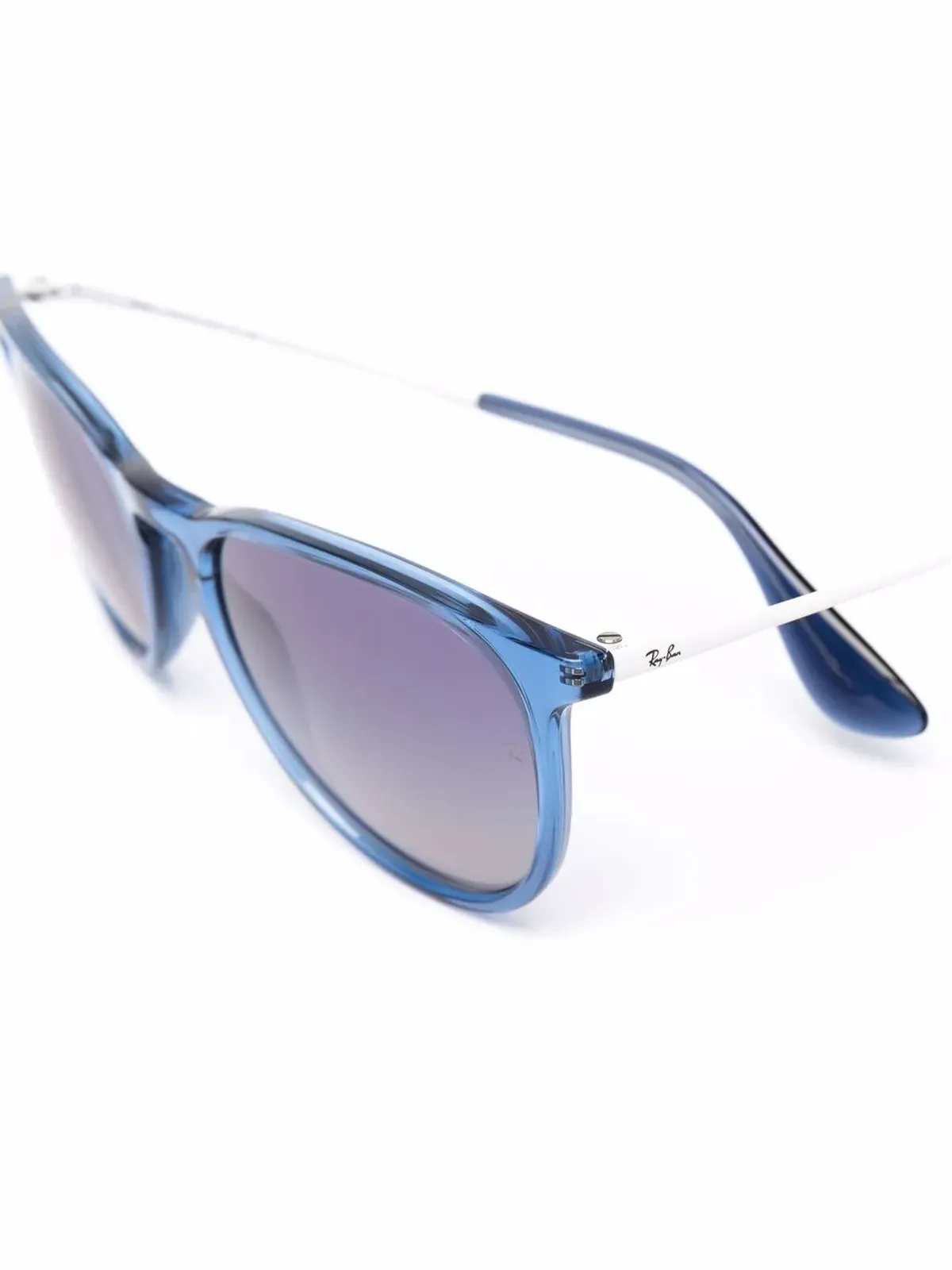 Ray-Ban 透明なスクエアフレーム サングラス - ブルー - 画像3