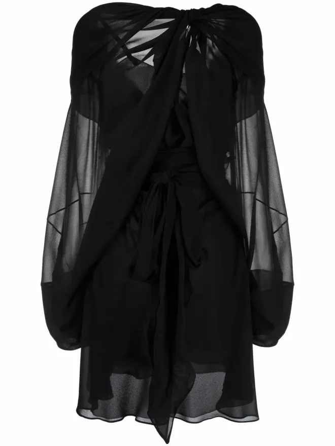 Maison Margiela Maison Margiela ドレープシルク ミニドレスの商品画像