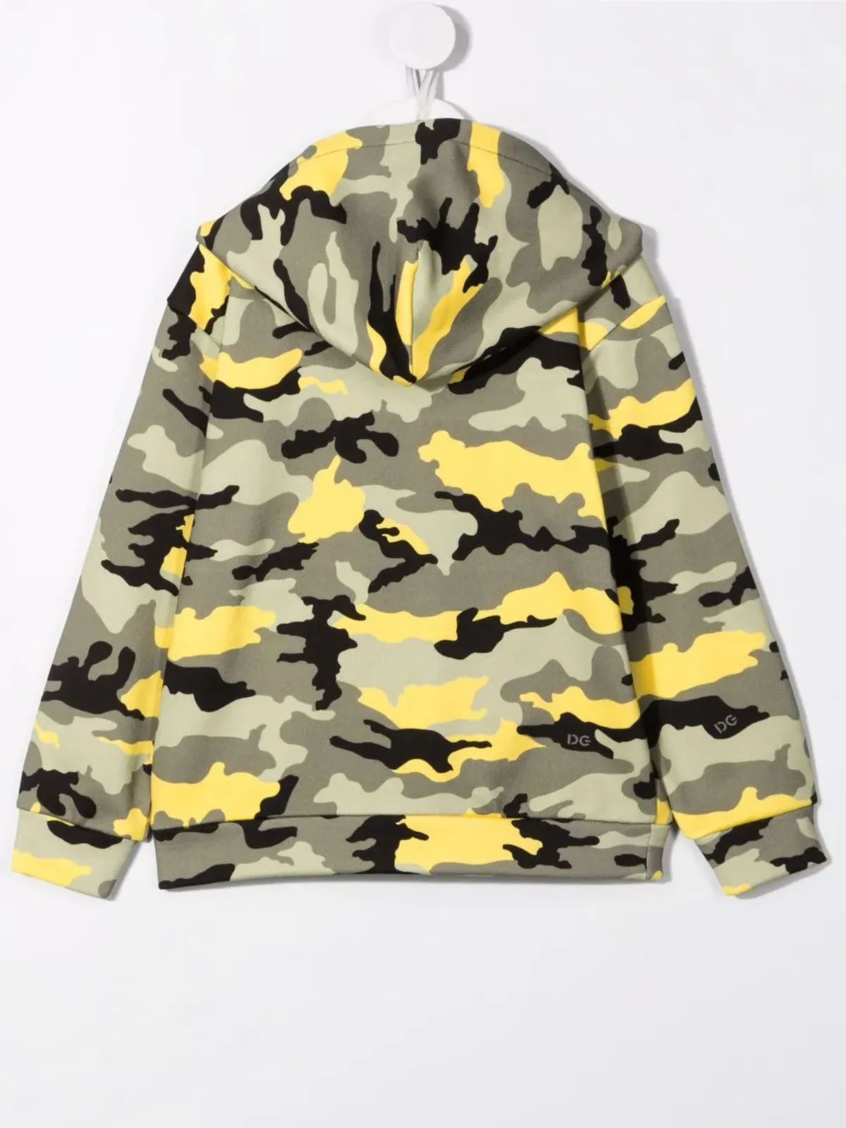Dolce & Gabbana Kids カモフラージュ柄コットンフード付きジップパーカー - 画像2