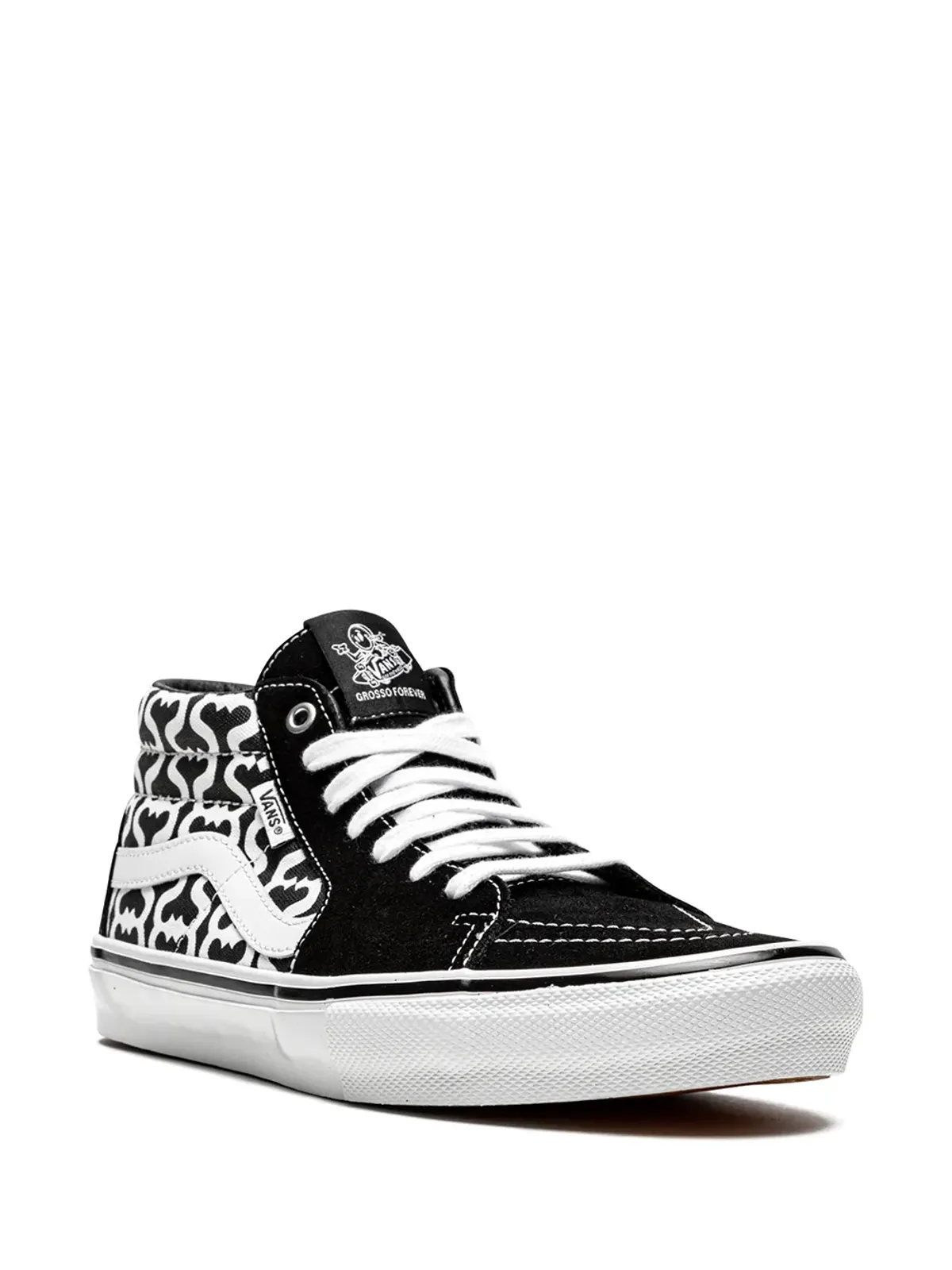 Vans × Supreme スケート グロッソ ミッド モノグラムS ブラック スニーカー - 画像2