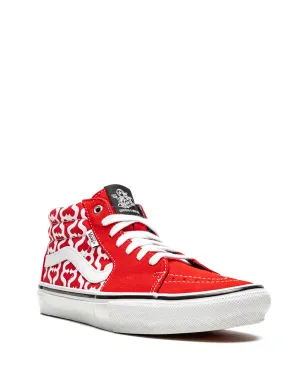 Vans x Supreme スケートグロッソ ミッド モノグラムS レッド スニーカー - サムネイル2