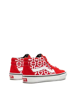 Vans x Supreme スケートグロッソ ミッド モノグラムS レッド スニーカー - サムネイル3