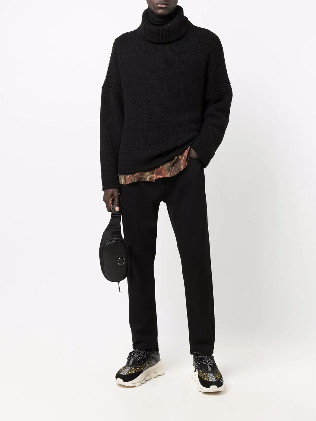 Philipp Plein ロゴパッチディテール トラウザーズ - 画像2