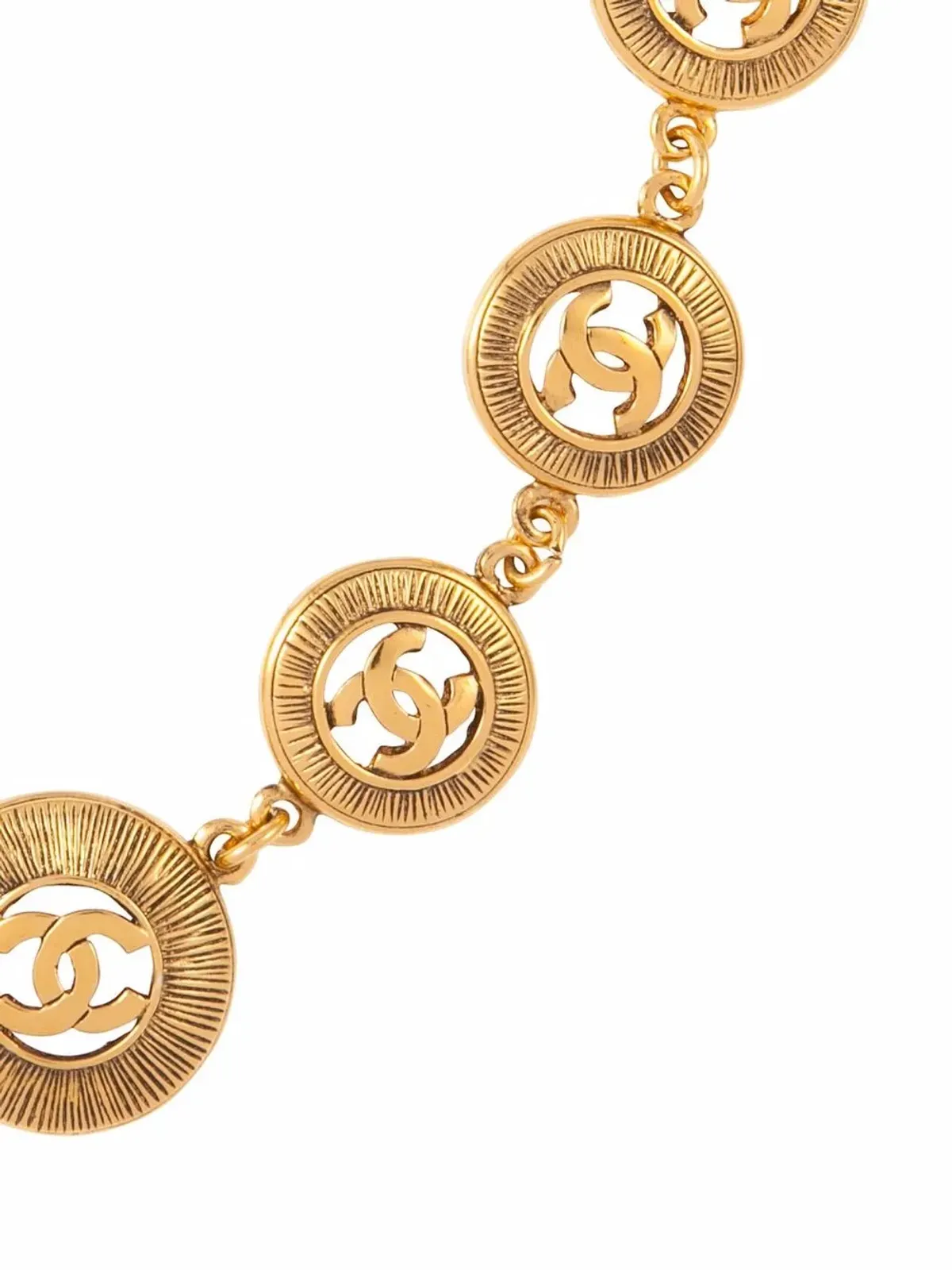 CHANEL Pre-Owned 1980s ロゴメダリオンネックレス - 画像2