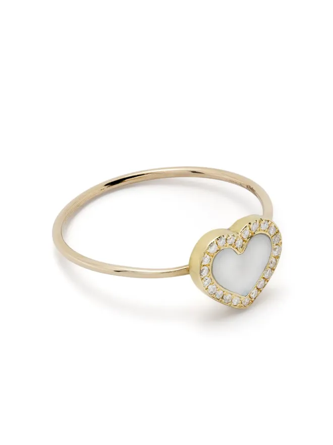 Jennifer Meyer Jennifer Meyer 18ktイエローゴールド ハート ダイヤモンド リングの商品画像