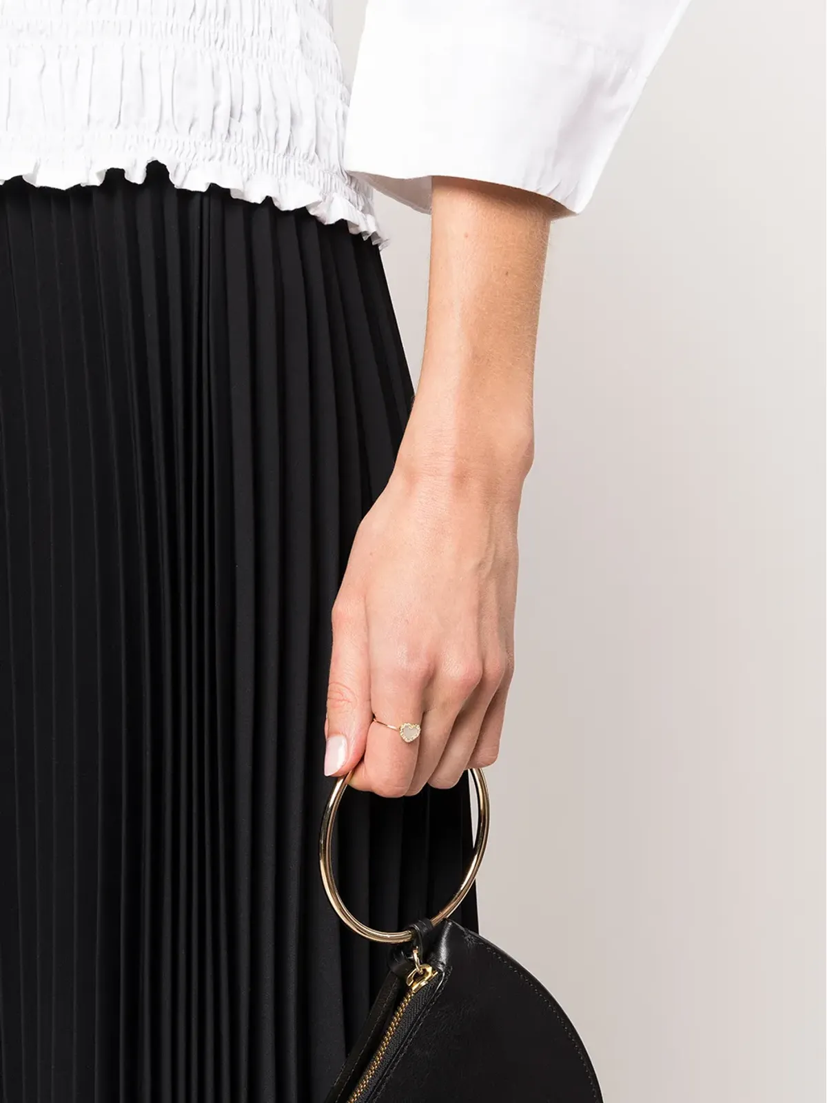 Jennifer Meyer 18ktイエローゴールド ハート ダイヤモンド リング - 画像2