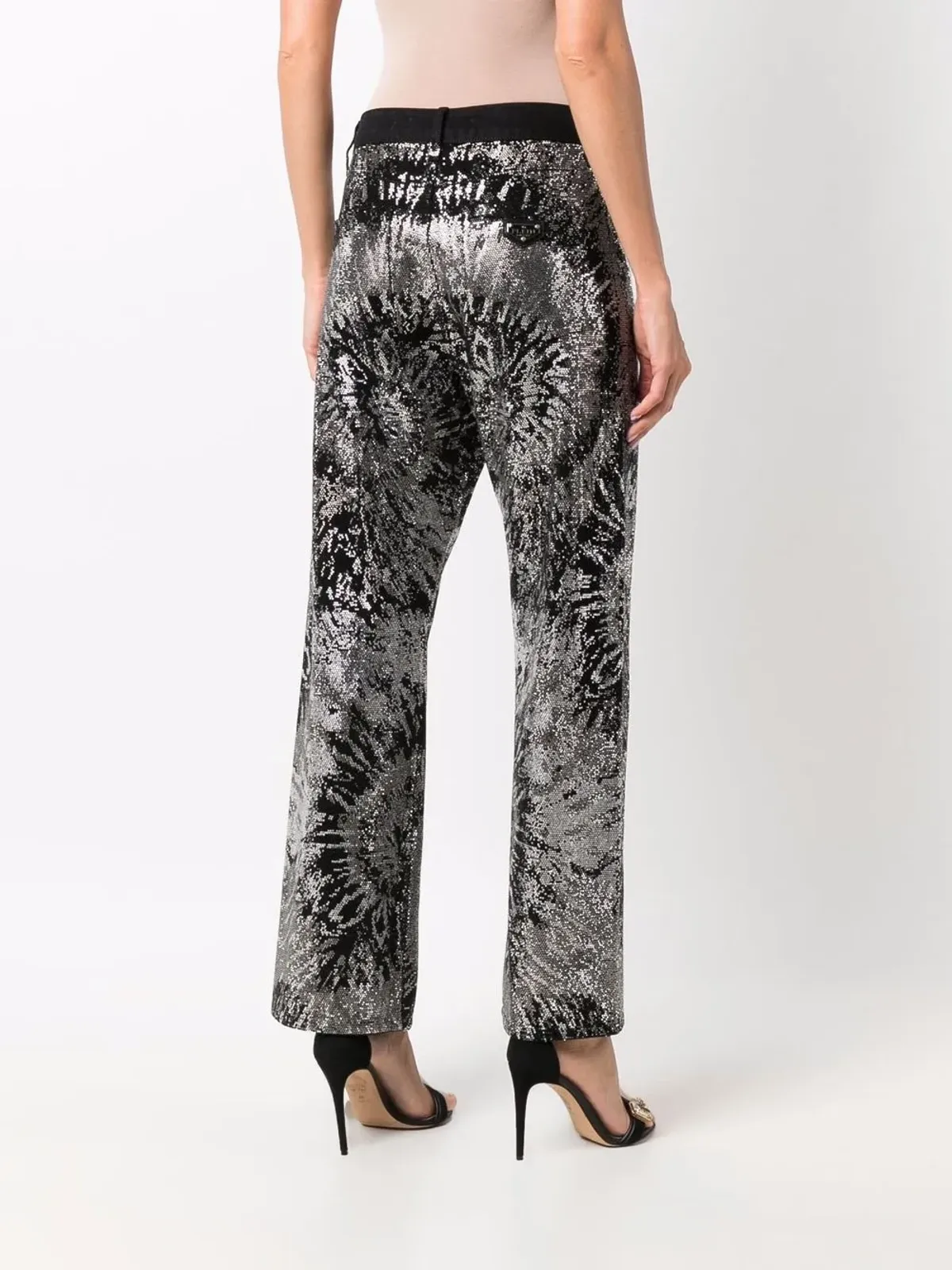 Philipp Plein エンベリッシュド ワイドレッグジーンズ - 画像4
