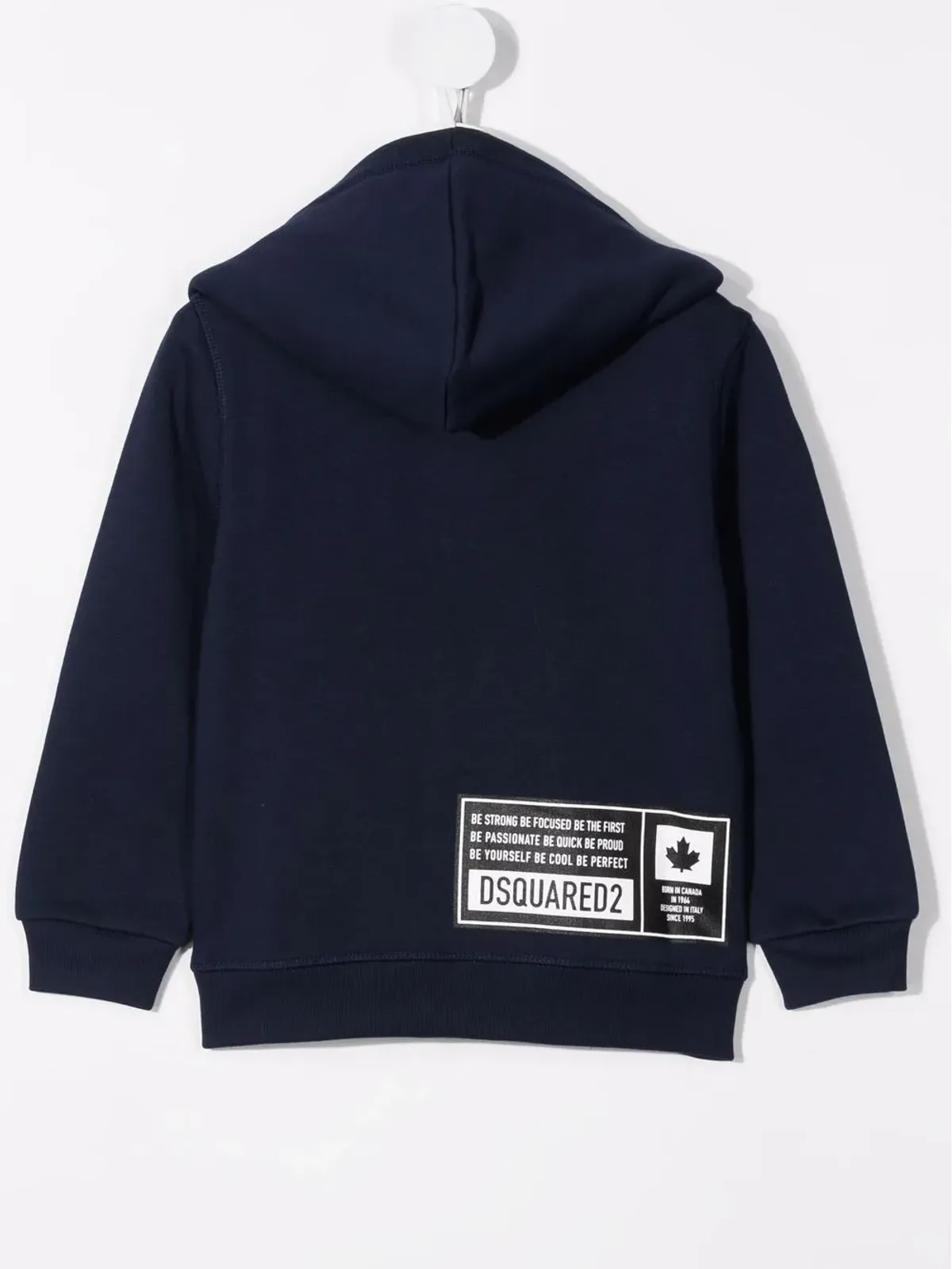 DSQUARED2 KIDS ロゴパッチ フード付きジャケット ブルー - 画像2