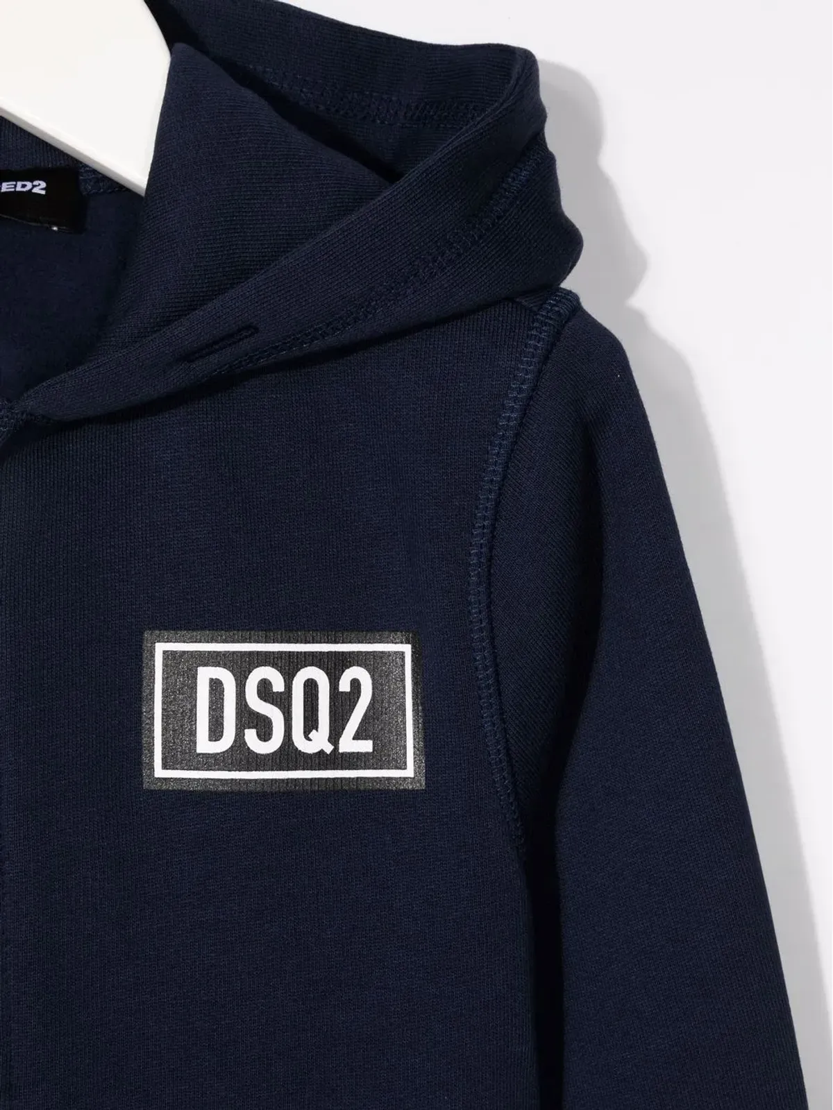 DSQUARED2 KIDS ロゴパッチ フード付きジャケット ブルー - 画像3