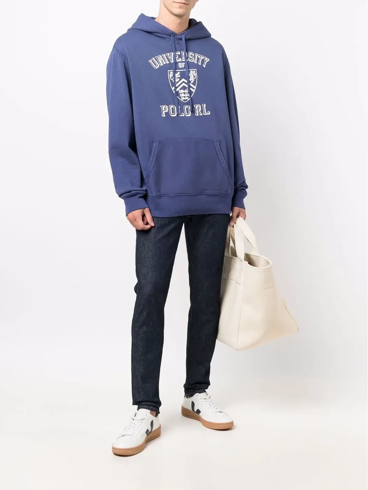 Polo Ralph Lauren ロゴプリント プルオーバー フーディー - ブルー - 画像2