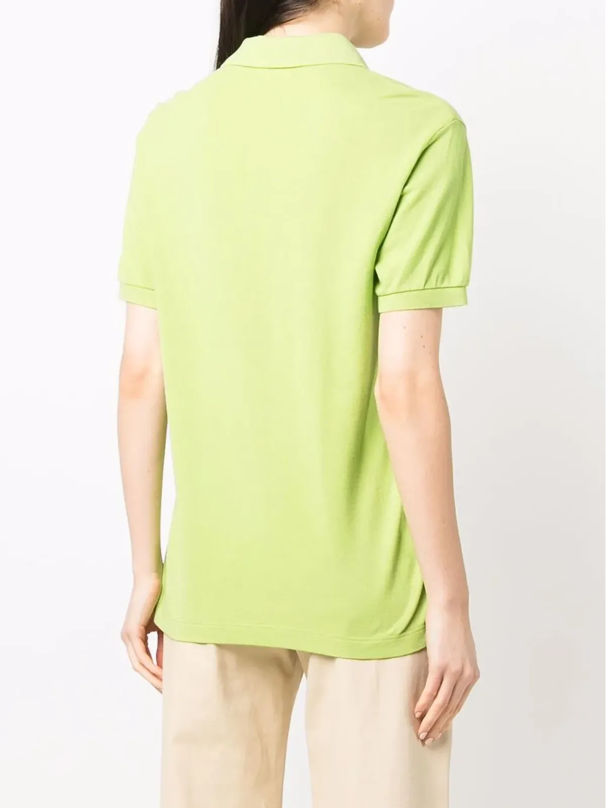 Celine Pre-Owned 1990s logo-embroidered polo shirt - Green - 画像4