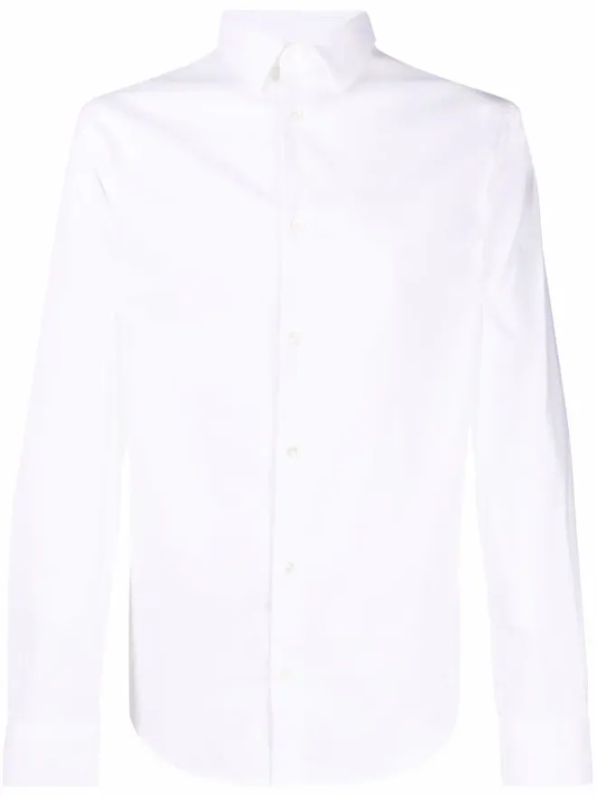 Emporio Armani Emporio Armani ロゴパッチ長袖シャツの商品画像