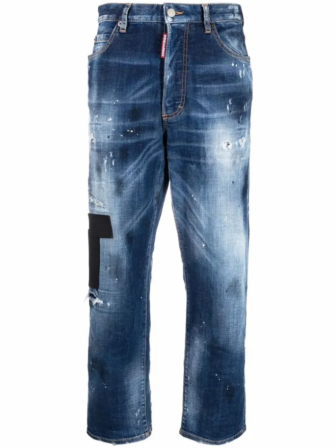 Dsquared2 DSQUARED2 ダメージ加工ストレートジーンズの商品画像