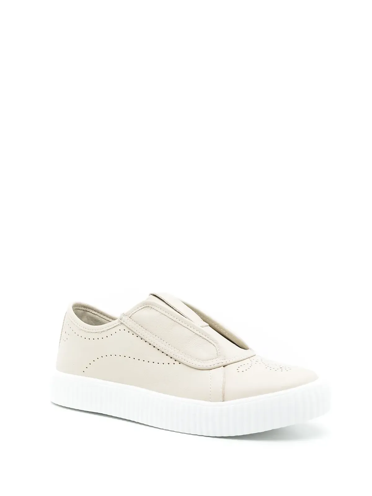 Sarah Chofakian Kerby leather sneakers - Neutrals - 画像2