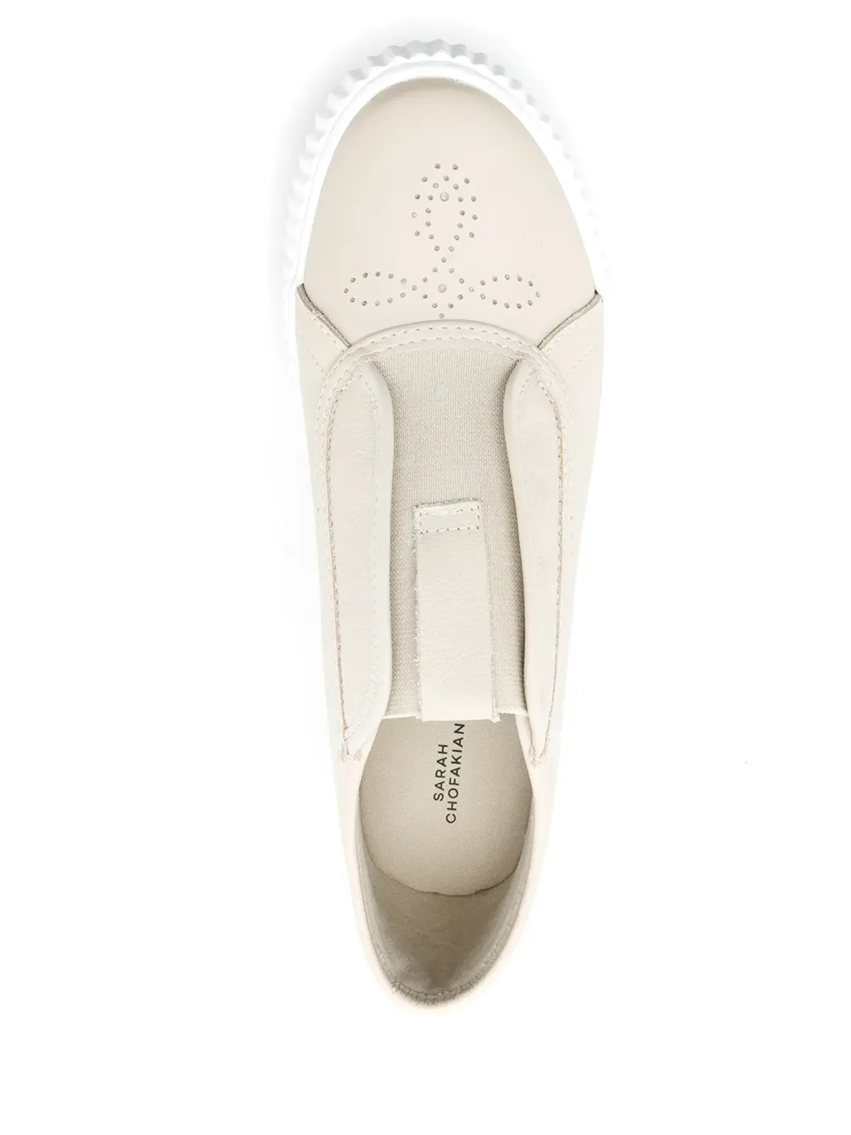 Sarah Chofakian Kerby leather sneakers - Neutrals - 画像4