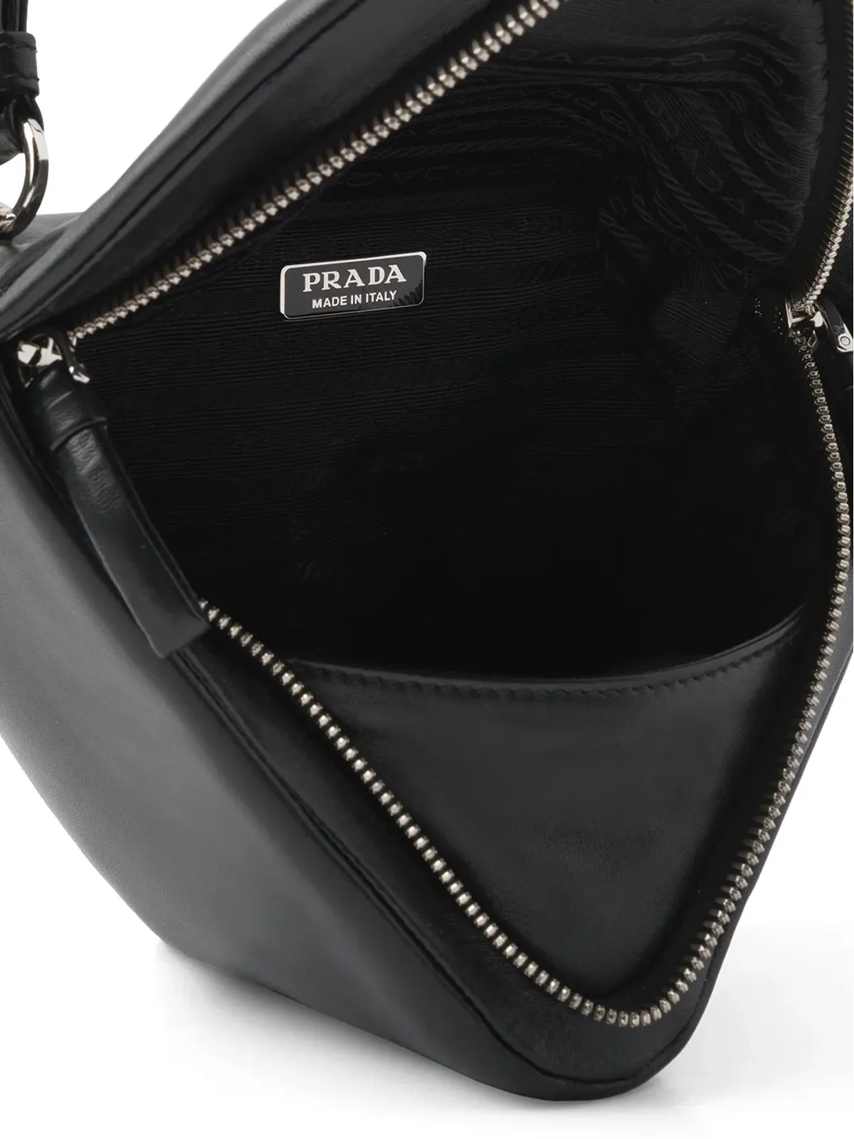 Prada パッド入りナパレザー トップハンドルバッグ - ブラック - 画像5