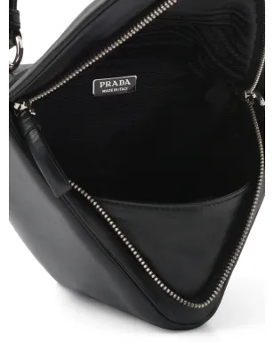 Prada パッド入りナパレザー トップハンドルバッグ - ブラック - サムネイル5