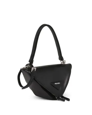 Prada パッド入りナパレザー トップハンドルバッグ - ブラック - サムネイル3