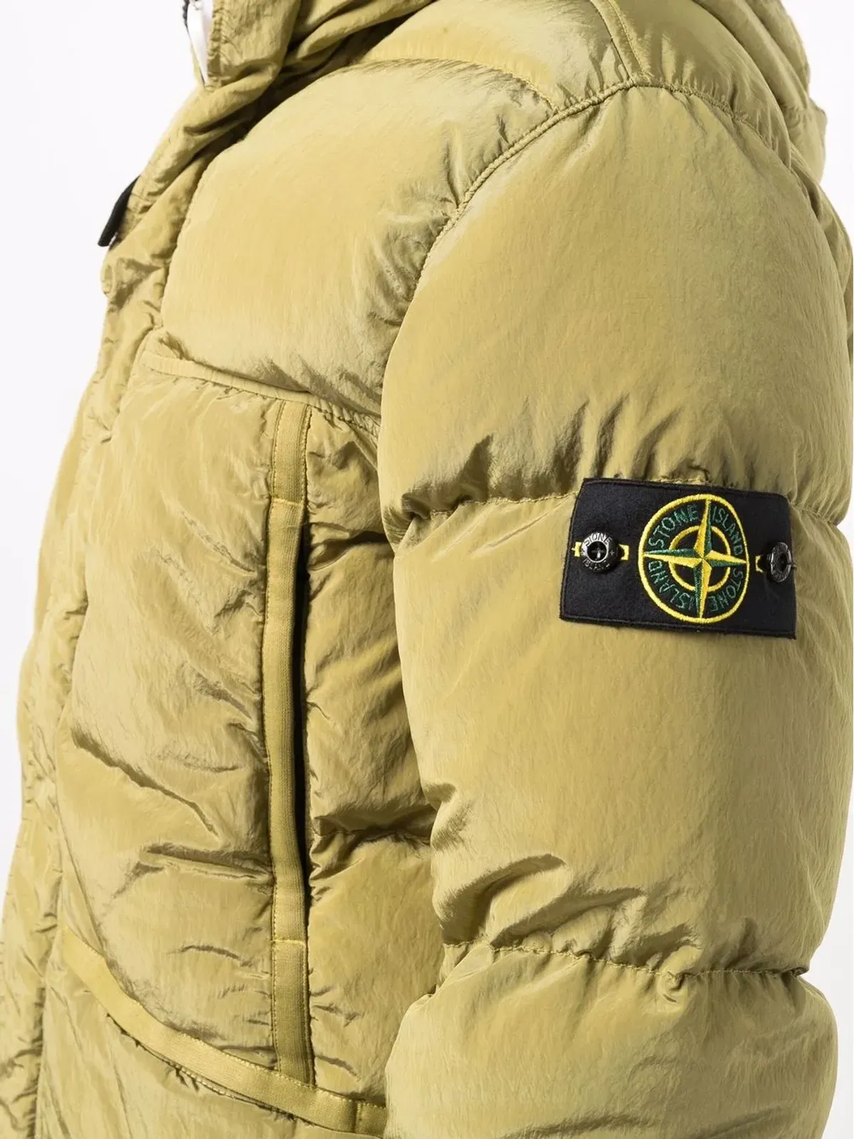 Stone Island ナイロンメタル ダウンTC ロゴパッチ パデッドジャケット - グリーン - 画像5