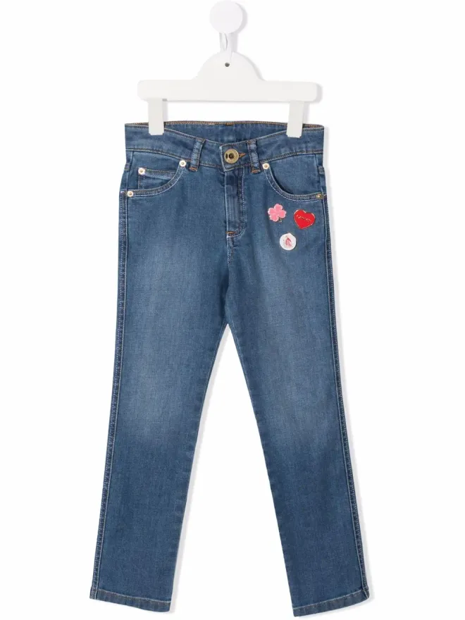 Lanvin Enfant Lanvin Enfant バッジディテールジーンズの商品画像