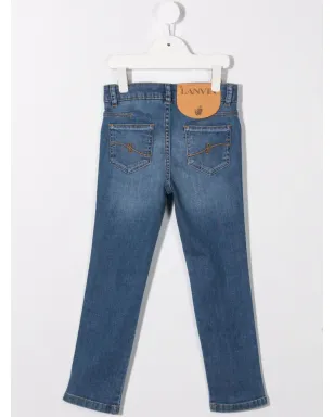 Lanvin Enfant バッジディテールジーンズ - サムネイル2