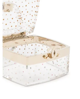 CHANEL ビンテージ 2004 CCラインストーン付き バニティミニバッグ - White - サムネイル5