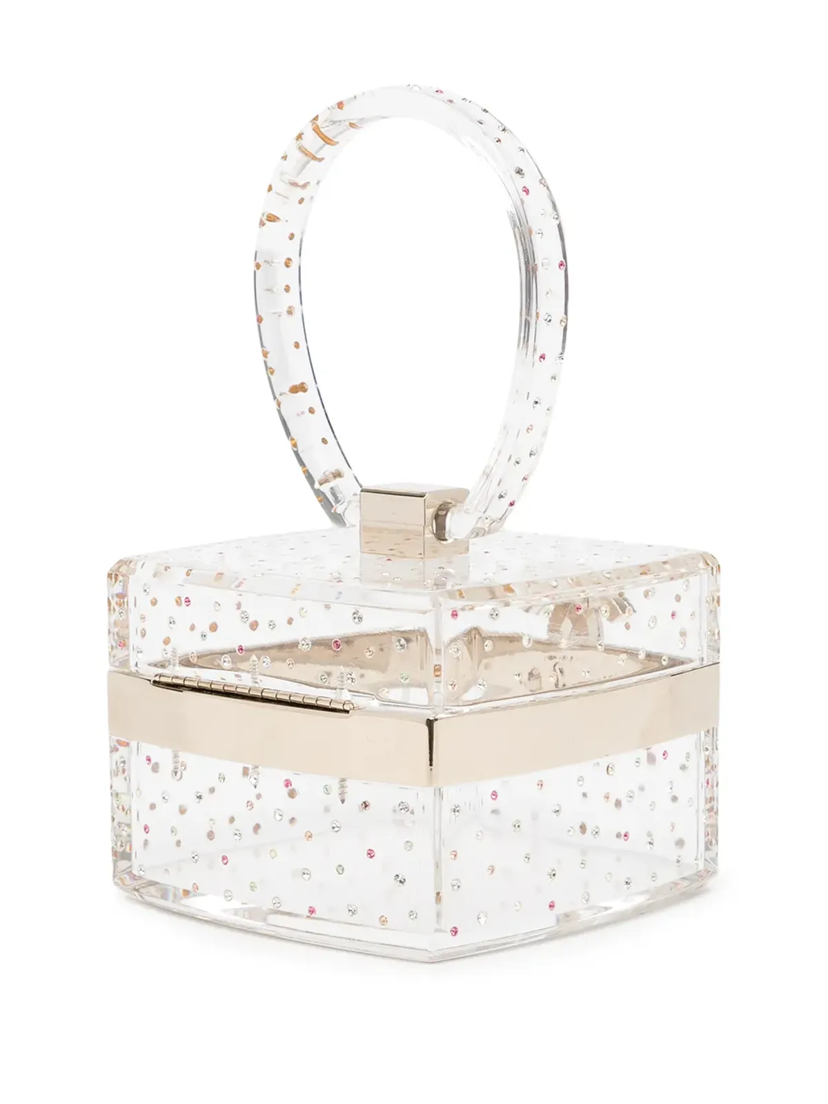 CHANEL ビンテージ 2004 CCラインストーン付き バニティミニバッグ - White - 画像3