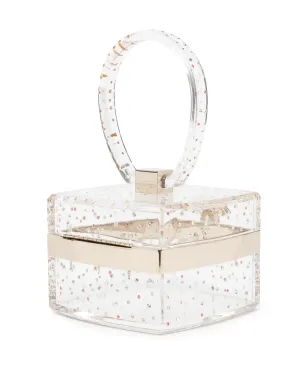CHANEL ビンテージ 2004 CCラインストーン付き バニティミニバッグ - White - サムネイル3