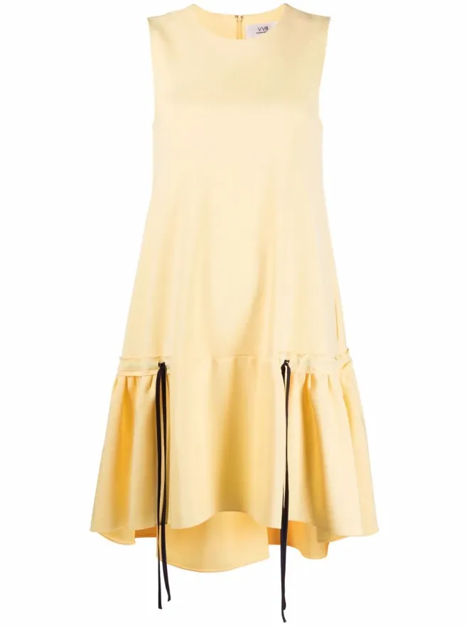 Victoria Victoria Beckham Victoria Victoria Beckham ラッフルヘム ポプリン ドレスの商品画像