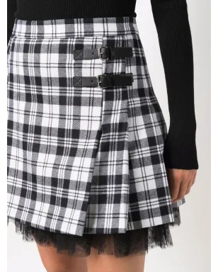 RED Valentino タータンチェック柄プリーツキルトミニスカート - サムネイル5
