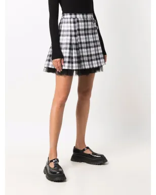 RED Valentino タータンチェック柄プリーツキルトミニスカート - サムネイル3