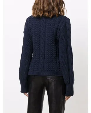 Stella McCartney ロングスリーブ ケーブルニット セーター - サムネイル4
