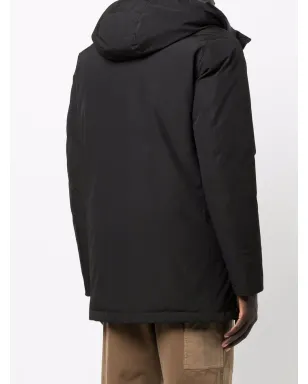 Woolrich ダウンフェザー フード付きコート ブラック - サムネイル4