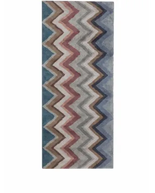 Missoni Home ジグザグ柄ラグ - Blue - サムネイル1