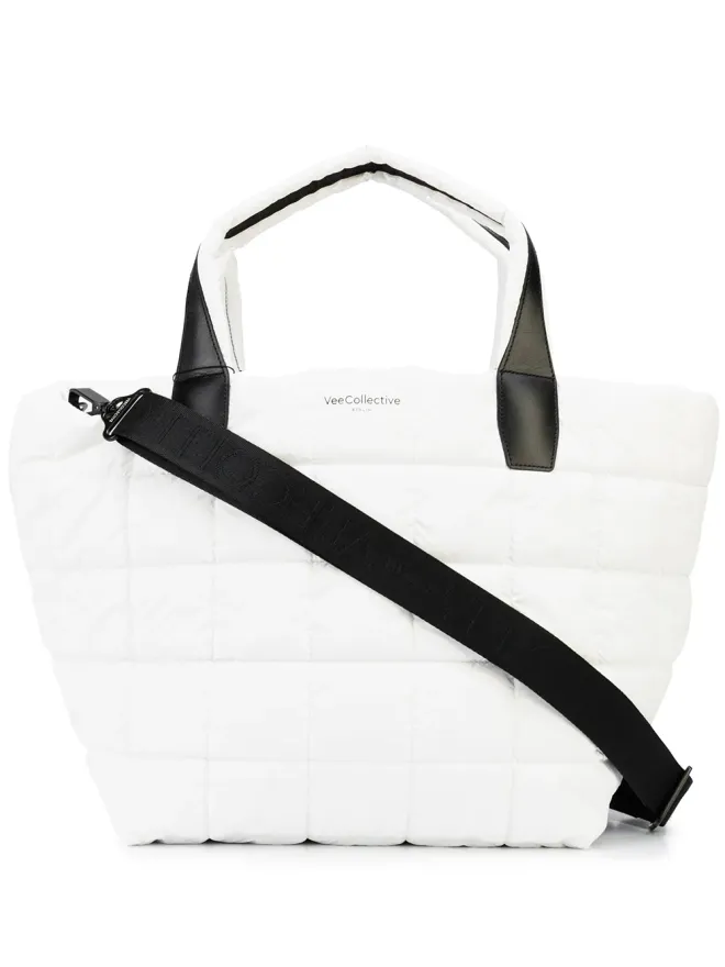 VeeCollective VeeCollective キルテッドパファー トートバッグ（ホワイト）の商品画像