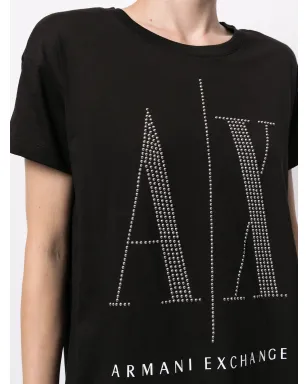 Armani Exchange スパンコールロゴ入りTシャツ - サムネイル5