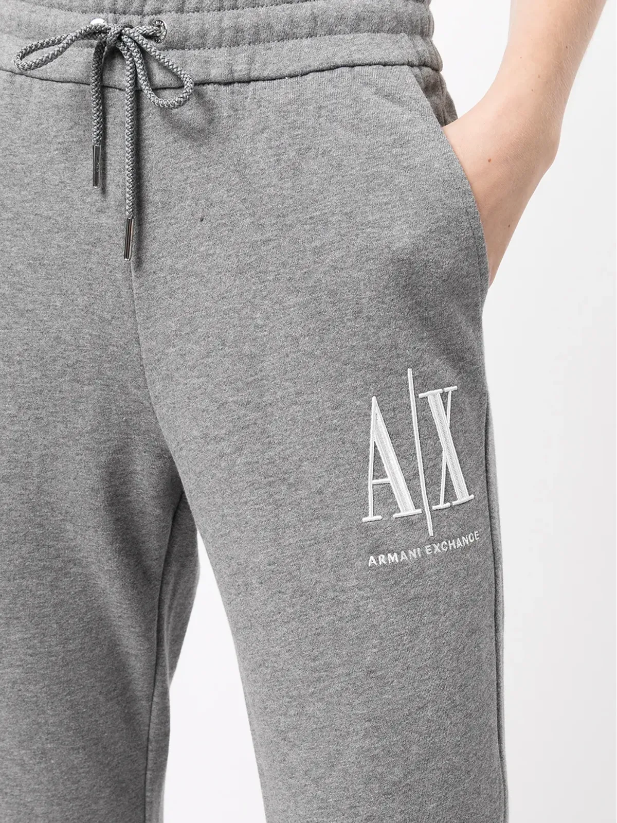 Armani Exchange ロゴプリント スウェットパンツ - グレー - 画像5