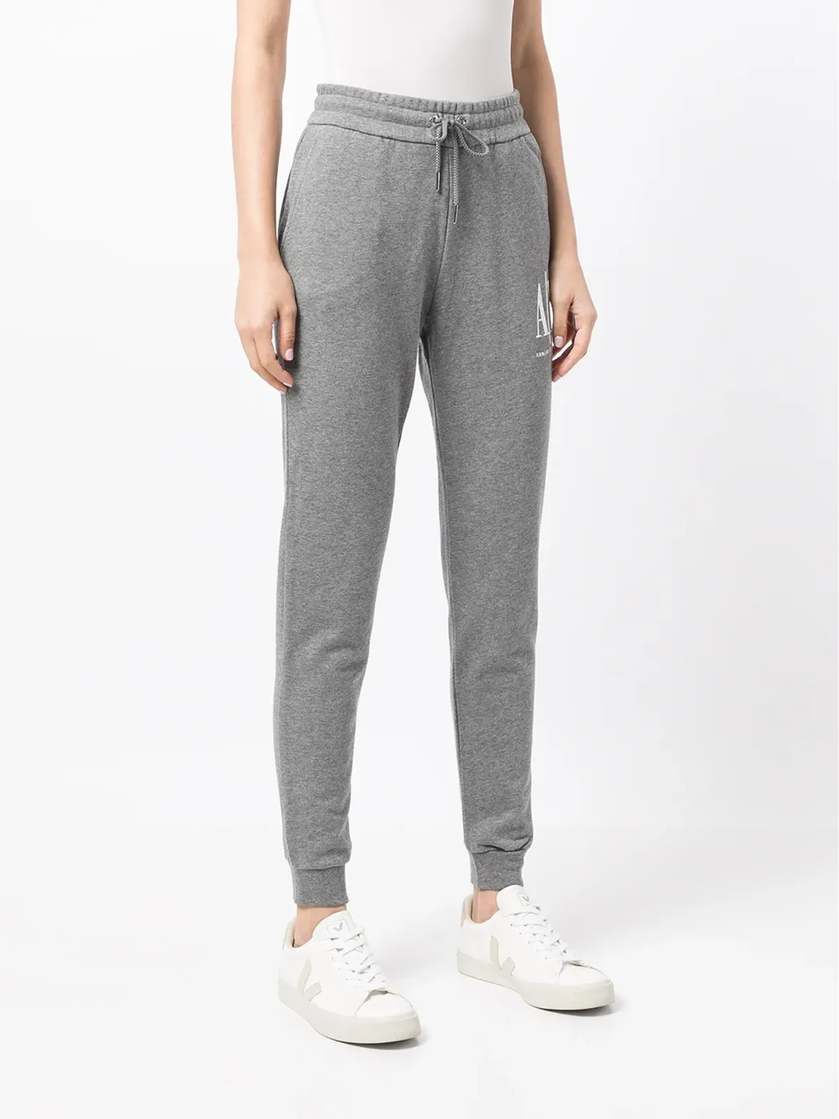 Armani Exchange ロゴプリント スウェットパンツ - グレー - 画像3