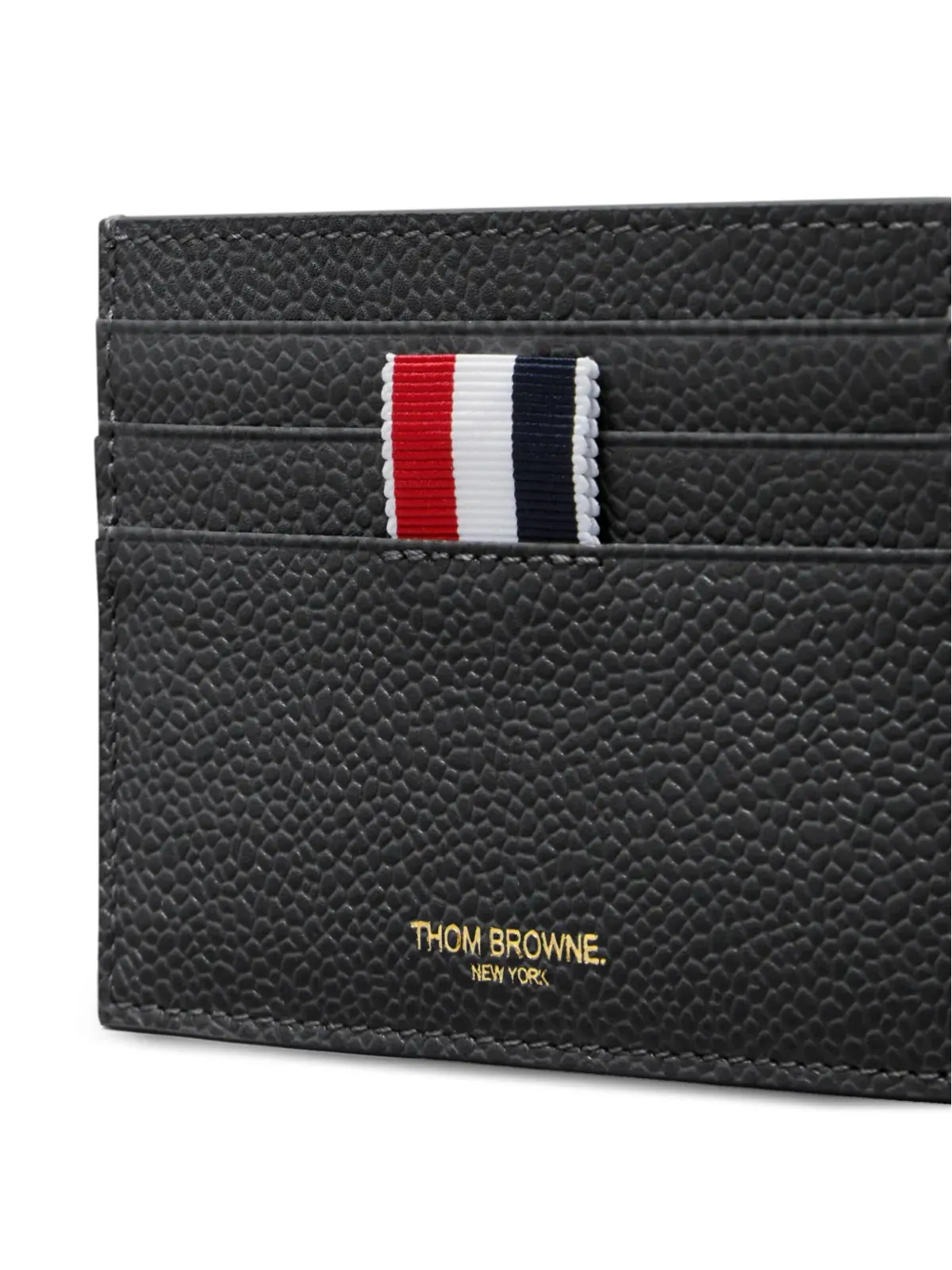 Thom Browne RWBストライプのペブルドカードホルダー - グレー - 画像2